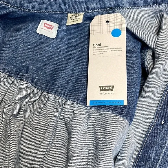 Levi’s Oversize Cool Eco Performance Denim Shirt - Picture 10 of 11